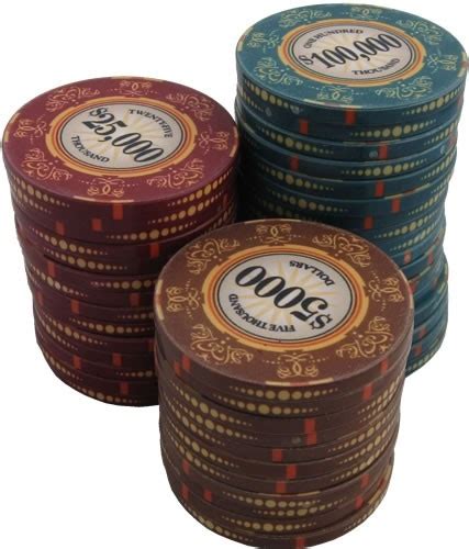 Venerati poker chips  That’s 60% in the lowest denomination, 30% in the middle denomination, and 10% in the highest denomination